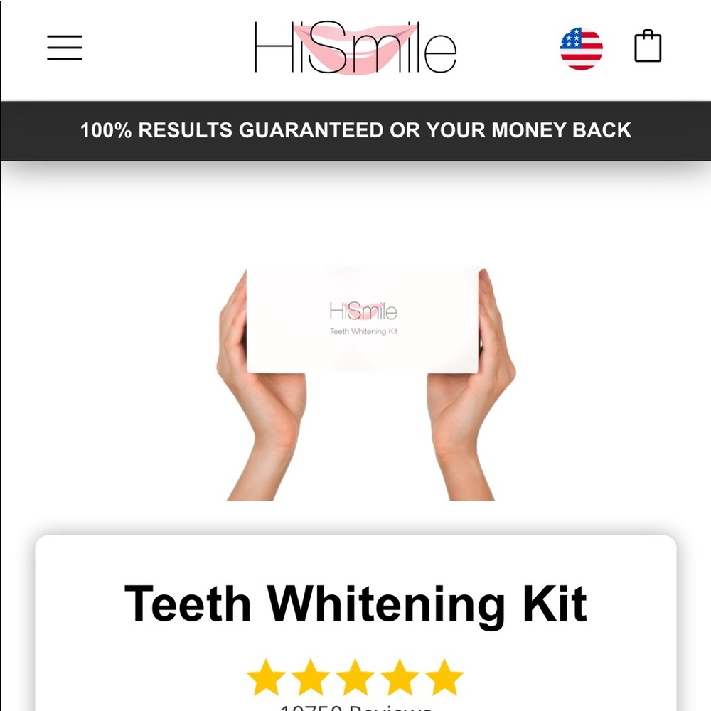 HiSmile teeth whitening kit